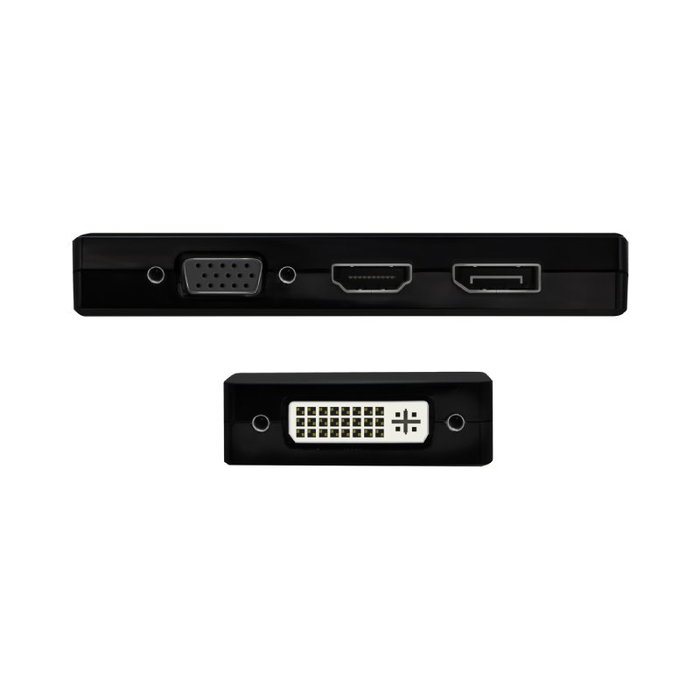 Aisens Conversor USB-C a DP/DVI/HDMI/VGA A109-0679 Negro Aisens Conversor USB-C a DP/DVI/HDMI/VGA A109-0679 Negro